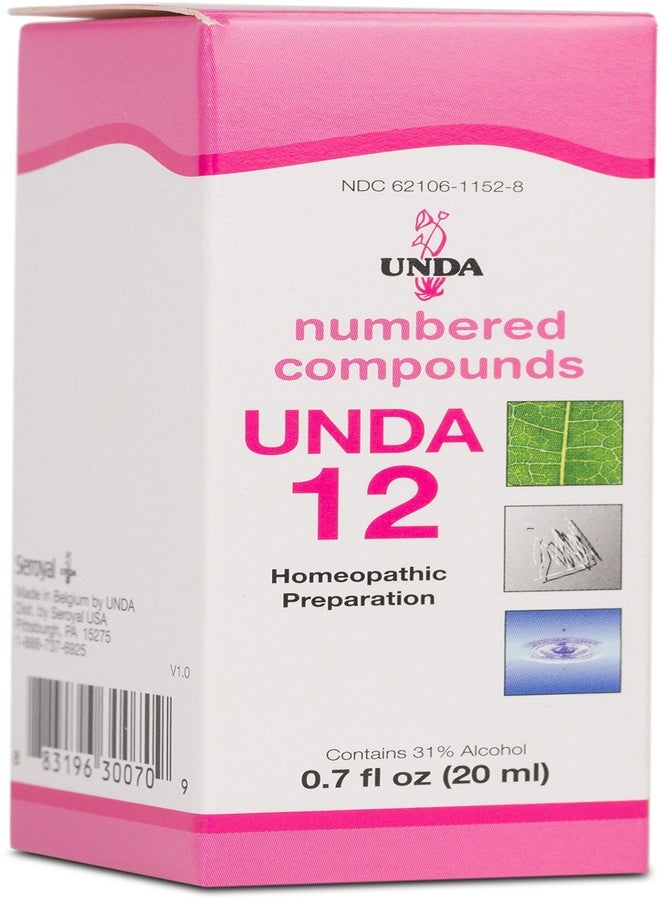 UNDA 12 - Numbered Compounds | Homeopathic Preparation | 0.7 fl. oz. - Image 1